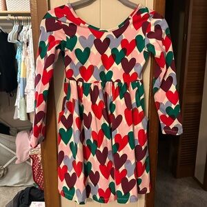 Hanna Andersson Multicolor Heart Kids Dress